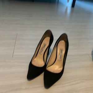 black suede jimmy choo pump